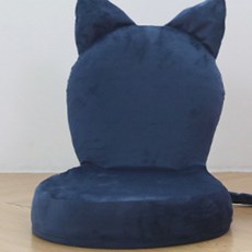 블루밍홈 캣 좌식 의자, 네이비, 1개
