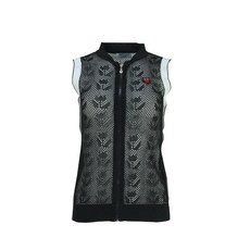 김영주스포츠 페라어스 여성용 옆라인 배색 니트 지퍼 조끼 AVYJ6010M0