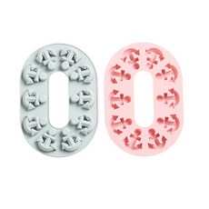 Owen Esika製冰模具 2種組, 粉色, 藍色, 1套