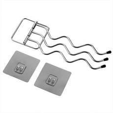 3層旋轉壁掛式吸盤毛巾架, 單一顏色, 1個