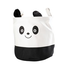 熊貓造型布製洗衣籃, 單色