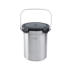 簡約風格不鏽鋼廚餘垃圾桶 3L, 混色