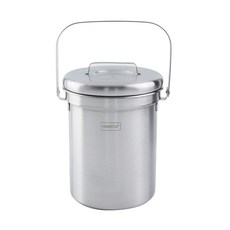 簡約風格不鏽鋼廚餘垃圾桶 3L, 單色