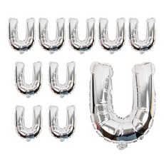 kumhong 字母鋁箔氣球, U, 10個