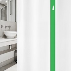 北歐風格浴簾 SC906 L號+窗簾掛鉤 12入, 1套