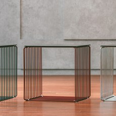 ROSSO COMO Cube鋼方鐵家具紅酒, 1個