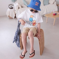 소년마켓 디즈니 남아용 통기성 풍선든 푸 상하의 세트