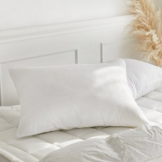 shez Home 拉鍊式棉質枕頭, 白色的