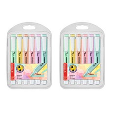 STABILO 思筆樂 Swing Cool 粉彩螢光筆 6入組 隨機出貨, 混合色