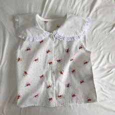 女童透氣玫瑰球罩衫