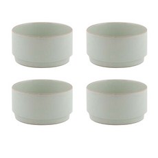 ERATO 圓柱造型沙拉碗, 4入, 翡翠綠