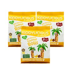 키딜리셔스 코코넛롤 과자 54.4g, 바나나, 3개