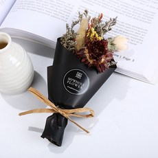 TheFlower TF 02乾燥花花瓶花束, 白色的