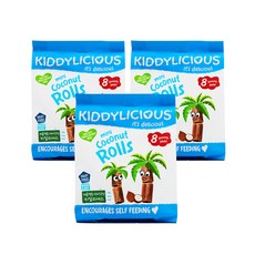 키딜리셔스 코코넛롤 과자 54.4g, 오리지널, 3개