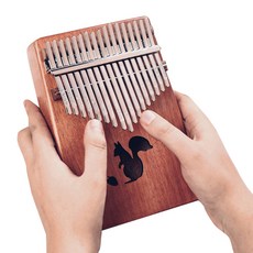 enya 卡卡實心桃花心木卡林巴 KK17-MK 松鼠