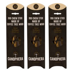 카노페헤라 강아지 커피나무 우드스틱 장난감 XS, 혼합색상, 3개