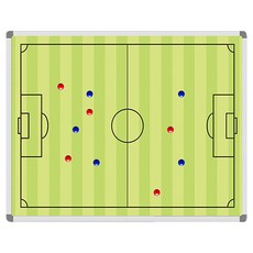 攜帶式足球作戰板+專用包+磁鐵專用標記筆 黑色+圓形磁鐵 紅色 11入+藍色 11入, 混色