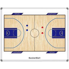 攜帶式運動籃球作戰板+專用包+磁鐵專用標記筆 黑色+圓形磁鐵 紅色 5入+藍色 5入, 混色