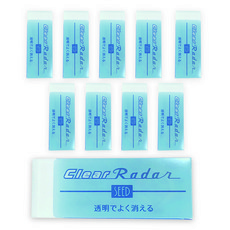 Radar 透明橡皮擦 EP-CL150, 10個, 混合顏色
