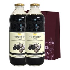황제의아침 숙성 흑마늘 진액 1L x 2p + 쇼핑백, 1세트