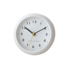 質感簡約吸盤式靜音浴室時鐘 隨機出貨, 1個, 白色