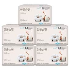 예지미인 한울순면 생리대 날개형, 중형, 20개입, 5개