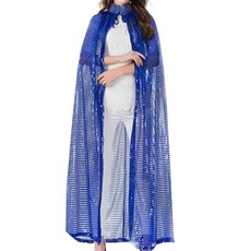LivingDA 亮片披風, 藍色, 1個