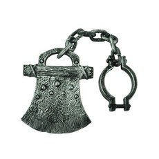 快樂萬聖節 武器 斧頭 手鍊 鏈條 道具, 混合色, 1個