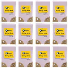 Sticky Note Printec 自黏便條紙 5176V, 粉彩紫, 12個, 1入