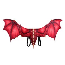 快樂萬聖節用翅膀道具, 紅色, 1個