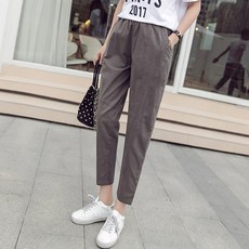 LUNAGIRL 素色束帶長褲