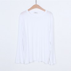 빼빼 여성용 베이직 긴팔 라운드 티셔츠