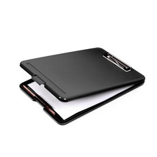 粉色盒子收納型文件夾板 A4, 1個, 黑色的