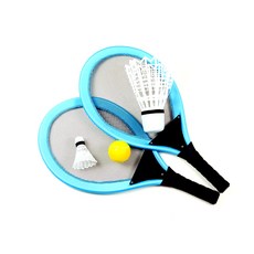 BC TOY 大型羽毛球拍組 中型 藍色, 單一商品, 1套