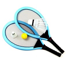 大型羽毛球拍組 大型 藍色, 單一商品, 1套