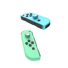 이이네 닌텐도 스위치 앤 스위치 라이트 호환 냥발 파스텔 조이콘 스틱커버 A 포레스트 너구리 앤 냥발, 4개