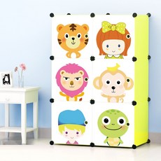 가팡 캐릭터 옷 수납함 R, 그린