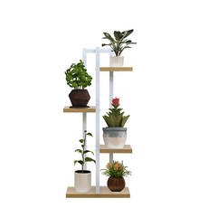 JS Living Abella花盆架, 木+白