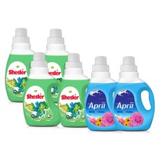 MiLK Cotton Shesler洗衣精 尤加利樹香 650ml 4瓶+香氛柔軟精 April款 650ml 2瓶, 1組