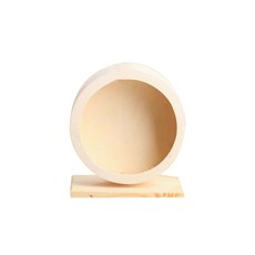 더플로우컴퍼니 우드 무소음 햄스터 쳇바퀴 휠 15cm, 혼합색상, 1개