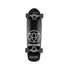 unknown Wood Cruiser Board Longboard + 滑板維修工具套組, 板子（黑色）、維修工具（隨機發貨）