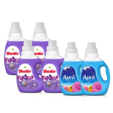 MiLK Cotton Shesler洗衣精 迷迭香 650ml 4瓶+香氛柔軟精 April款 650ml 2瓶, 1組