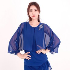 dancedome 肚皮舞肩膀翅膀花瓣上衣 LDT11500, 藍色