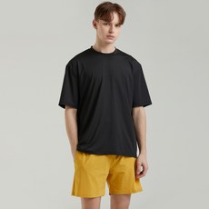 에이치머스 남성용 버뮤다 오버핏 상의 + 워터보드숏 하의 래쉬가드 세트