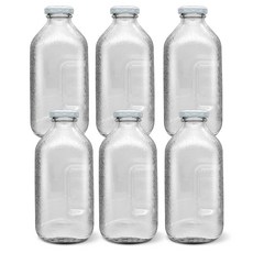 mir 德爾蒙果汁瓶 白色瓶蓋, 500ml, 6個