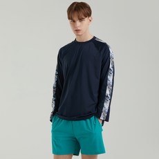 hmus 男款長袖泳衣+游泳短褲