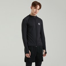 TUBE TREE 男款logo拉鍊防曬泳衣+2件式內搭褲套裝