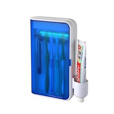 GENESSA 牙科世界紫外線牙刷消毒器壁掛式, 藍色 + 白色, 單品