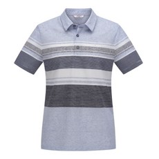 아놀드파마 남성용 린넨 멀티스트라이프 카라 티셔츠 AMM0KL53