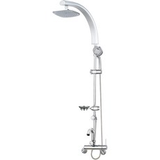 다인이엔지 토수구 일체형 해바라기샤워기 MB208, 1개, 실버